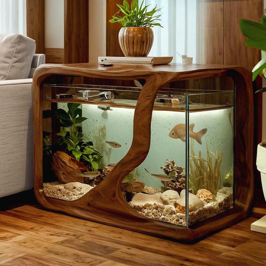 Rustic S2 multi-use aquarium stand and side table